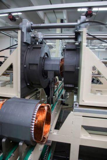 Coil winding plant